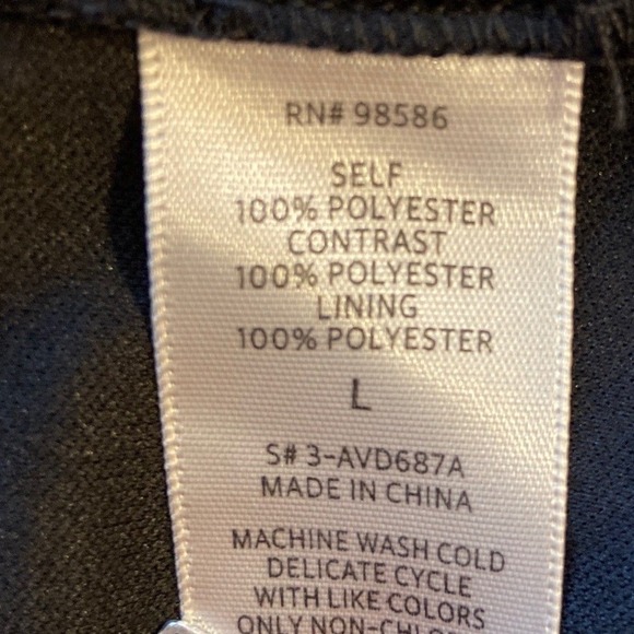 Floral Boho Dress Ruffle Neck Keyhole Tie Midi Dress Fairy Size L Black - Picture 6 of 6